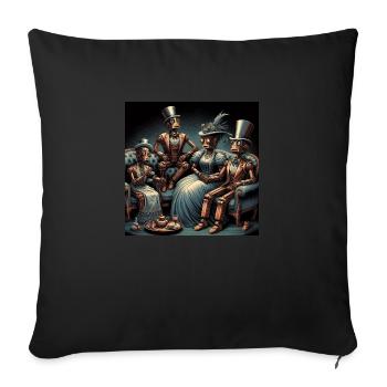 robotik - Sofakissenbezug 45 x 45 cm - Schwarz - Vorne