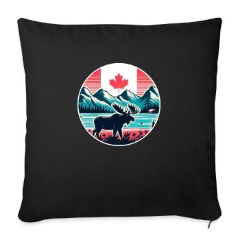 Canada 21 - Sofa pillowcase 17,3'' x 17,3'' (45 x 45 cm) - black - Front