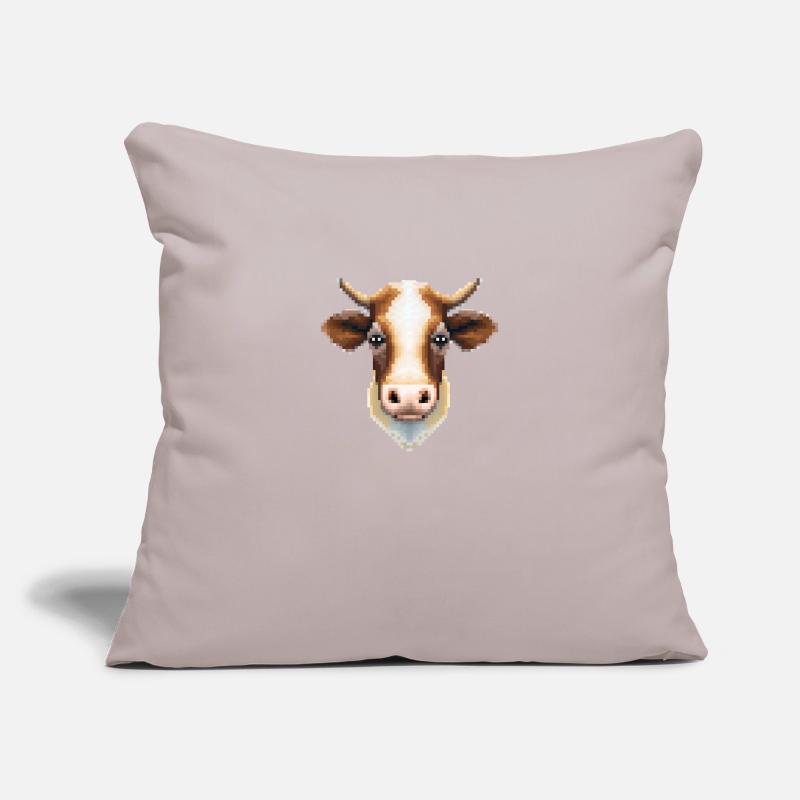 Pixaa la vache Housse de coussin décorative 45 x 45 cm