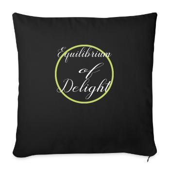 present present idea holistic balance - Sofa pillowcase 17,3'' x 17,3'' (45 x 45 cm) - black - Front