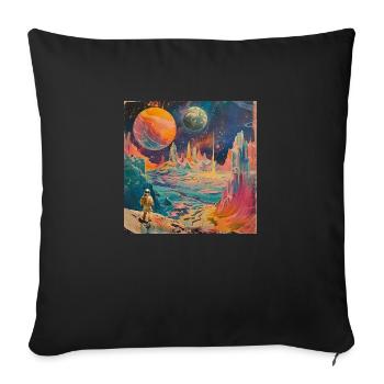 Centre-ville - Housse de coussin décorative 45 x 45 cm - noir - Devant