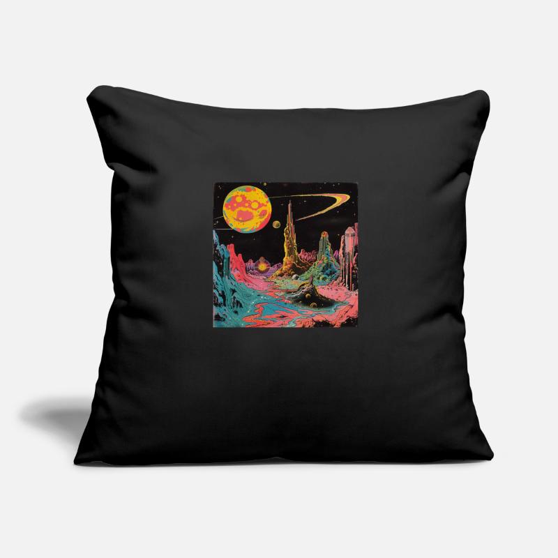 Planète Housse de coussin décorative 45 x 45 cm