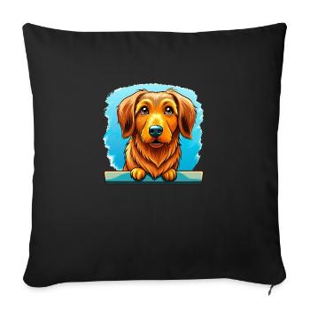 Eager Nova Scotia Duck Tolling Retriever Dock Divi - Sofa pillowcase 17,3'' x 17,3'' (45 x 45 cm) - black - Front
