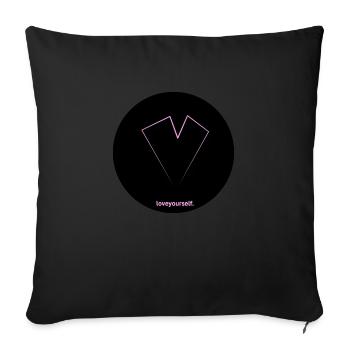 loveyourself 1 - Sofakissenbezug 45 x 45 cm - Schwarz - Vorne