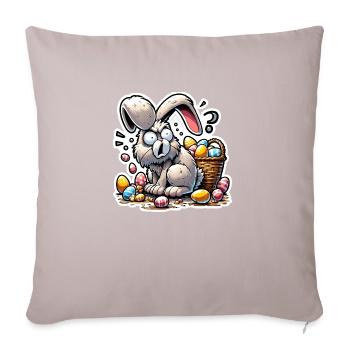 Easter Bunny Stressed - Sofa pillowcase 17,3'' x 17,3'' (45 x 45 cm) - light taupe - Front