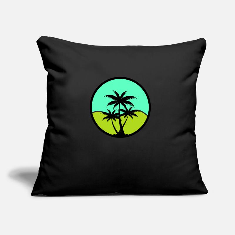 Palmiers Housse de coussin décorative 45 x 45 cm
