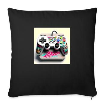 Joystick 5 - Sofakissenbezug 45 x 45 cm - Schwarz - Vorne