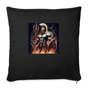 Ares gr. Gott - Sofakissenbezug 45 x 45 cm - Schwarz - Vorne