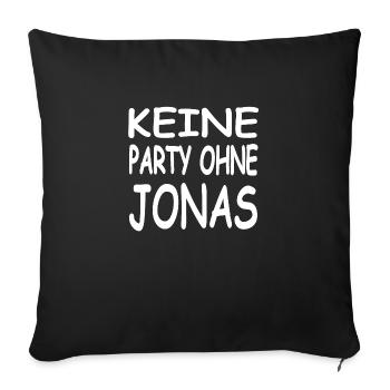 Party - Sofakissenbezug 45 x 45 cm - Schwarz - Vorne