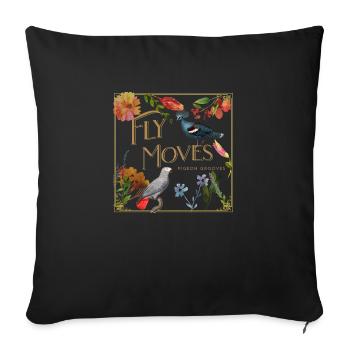 Bird Lovers Avian Feathered Cute Animals Birdwatch - Sofa pillowcase 17,3'' x 17,3'' (45 x 45 cm) - black - Front