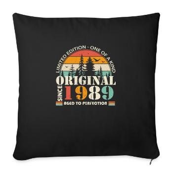 1989: Vintage Legend for the 35th Anniversary - Sofa pillowcase 17,3'' x 17,3'' (45 x 45 cm) - black - Front