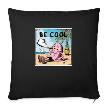 Be Cool Icecream - Sofakissenbezug 45 x 45 cm - Schwarz - Vorne