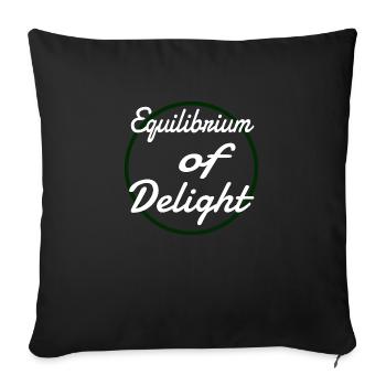 jokes joyous moments finding joy funny sayings - Sofa pillowcase 17,3'' x 17,3'' (45 x 45 cm) - black - Front