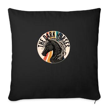 The Dark Horses round logo - Sofa pillowcase 17,3'' x 17,3'' (45 x 45 cm) - black - Front