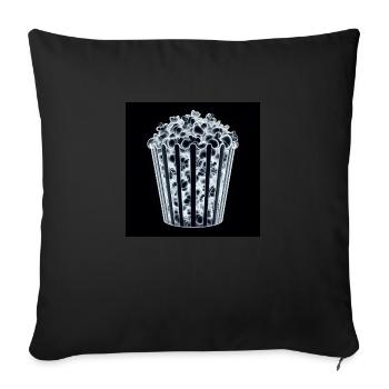Ray X Popcorn - Sofakissenbezug 45 x 45 cm - Schwarz - Vorne
