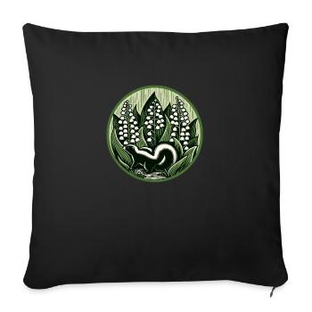 Skunk-Liebhaber - Sofakissenbezug 45 x 45 cm - Schwarz - Vorne