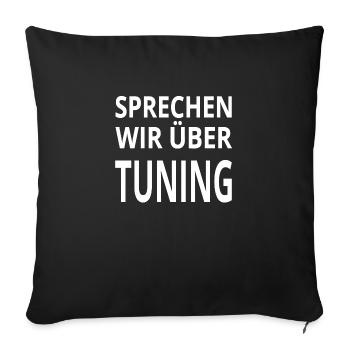 Tuning - Sofakissenbezug 45 x 45 cm - Schwarz - Vorne