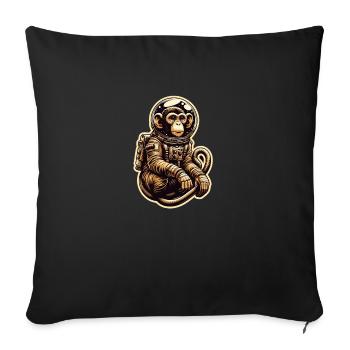 SpacemonkeyX - Sofa pillowcase 17,3'' x 17,3'' (45 x 45 cm) - black - Front