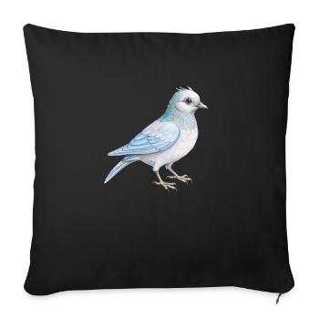 bird hand drawn - Sofakissenbezug 45 x 45 cm - Schwarz - Vorne
