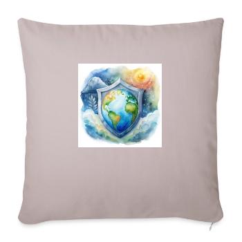 Climate protection - Sofa pillowcase 17,3'' x 17,3'' (45 x 45 cm) - light taupe - Front