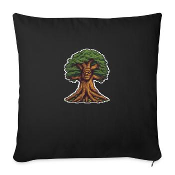 Bois chuchotant Pixel - Housse de coussin décorative 45 x 45 cm - noir - Devant