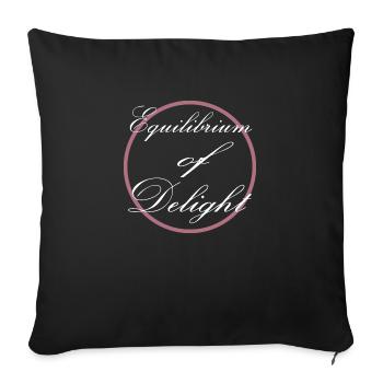 Statement Gift Idea Balance in Chaos - Sofa pillowcase 17,3'' x 17,3'' (45 x 45 cm) - black - Front