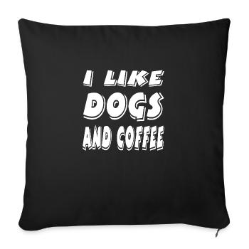 Canine - Housse de coussin décorative 45 x 45 cm - noir - Devant