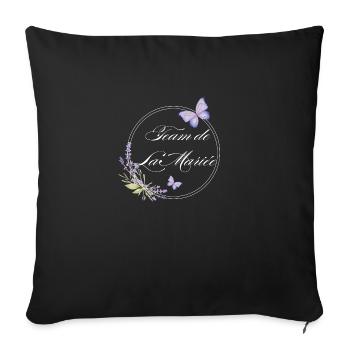 Team de La mariée papillon-idée cadeau Evjf - Housse de coussin décorative 45 x 45 cm - noir - Devant