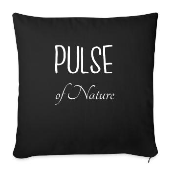 birthday present remote wilderness gift idea - Sofa pillowcase 17,3'' x 17,3'' (45 x 45 cm) - black - Front