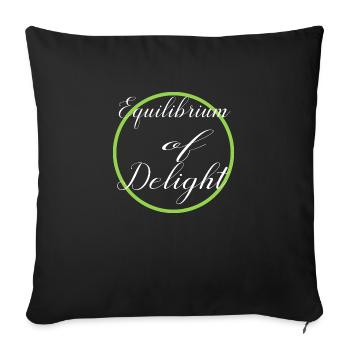 Idée présente Maintenir l’équilibre Équilibre de vie - Housse de coussin décorative 45 x 45 cm - noir - Devant