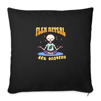 Yoga Meditation Lover Zen Focus Spiritual Buddhism - Sofakissenbezug 45 x 45 cm - Schwarz - Vorne