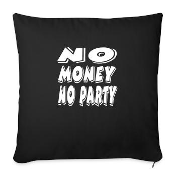 Parti - Housse de coussin décorative 45 x 45 cm - noir - Devant