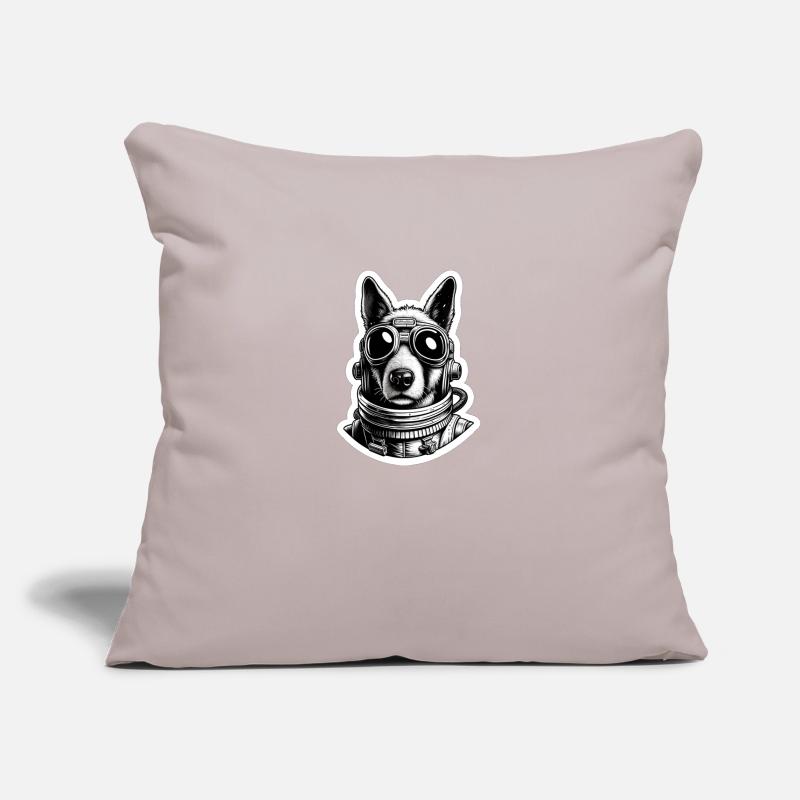 Chien de l’espace Housse de coussin décorative 45 x 45 cm