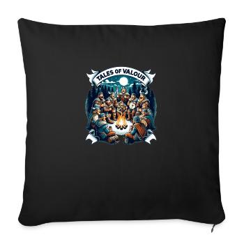 Contes de bravoure - Housse de coussin décorative 45 x 45 cm - noir - Devant
