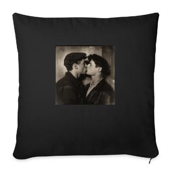 Orgueil - Housse de coussin décorative 45 x 45 cm - noir - Devant