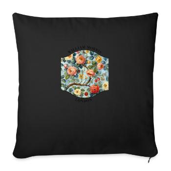 William Morris - Sofa pillowcase 17,3'' x 17,3'' (45 x 45 cm) - black - Front