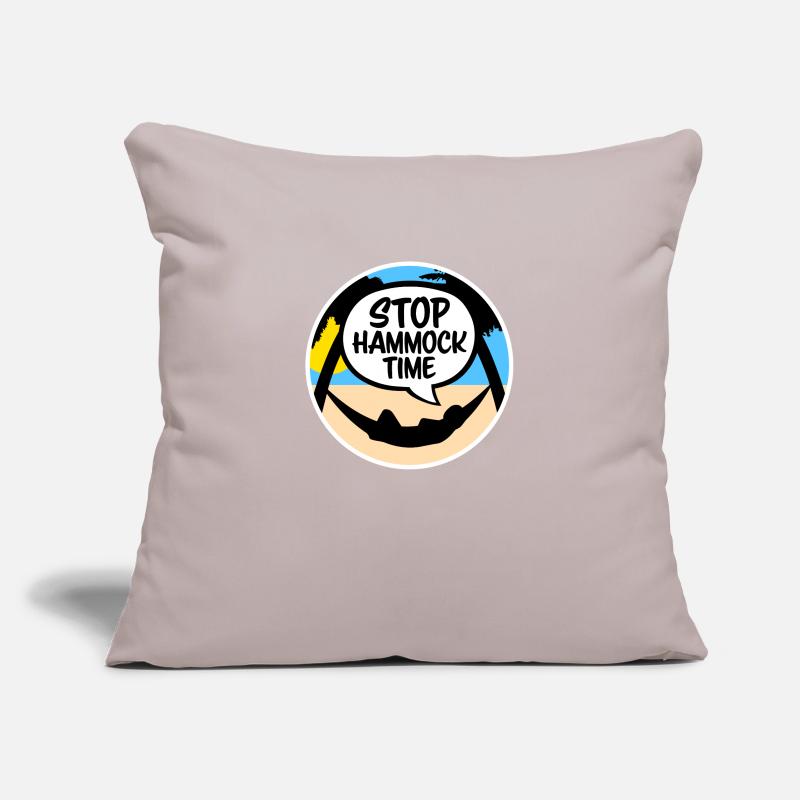 Funny Stop Hammock Time Relaxing Sleeping Camping Sofa pillowcase 17,3'' x 17,3'' (45 x 45 cm)
