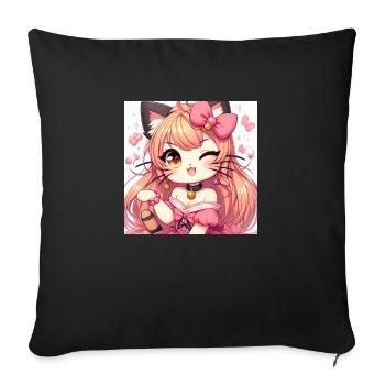 Sexy Chat - Sofakissenbezug 45 x 45 cm - Schwarz - Vorne