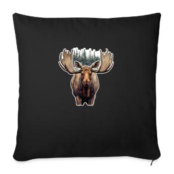 Élan - Housse de coussin décorative 45 x 45 cm - noir - Devant