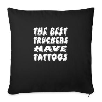 Truck - Sofa pillowcase 17,3'' x 17,3'' (45 x 45 cm) - black - Front