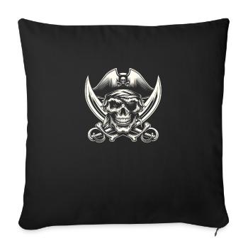 Rogue's Remnant - Sofa pillowcase 17,3'' x 17,3'' (45 x 45 cm) - black - Front