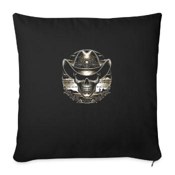 Dusk of the Desert Outlaw - Sofa pillowcase 17,3'' x 17,3'' (45 x 45 cm) - black - Front
