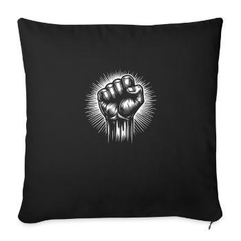 Le pouvoir de l’unité - Housse de coussin décorative 45 x 45 cm - noir - Devant