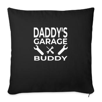 Garage - Housse de coussin décorative 45 x 45 cm - noir - Devant