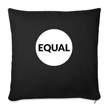 EQUAL - Sofa pillowcase 17,3'' x 17,3'' (45 x 45 cm) - black - Front
