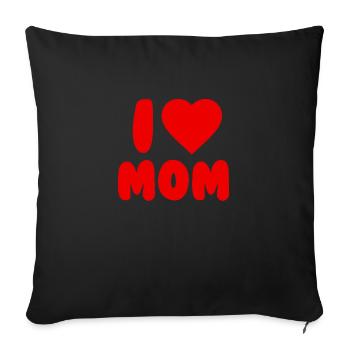 J’adore MAMAN - Housse de coussin décorative 45 x 45 cm - noir - Devant