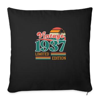 Vintage 1937 Limited Edition - Sofa pillowcase 17,3'' x 17,3'' (45 x 45 cm) - black - Front