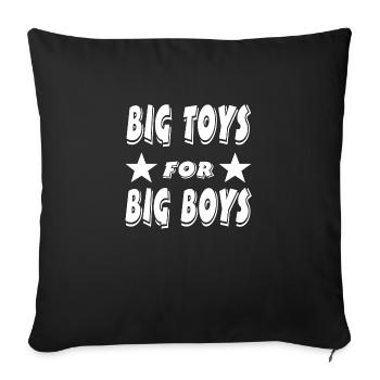 Truck - Sofa pillowcase 17,3'' x 17,3'' (45 x 45 cm) - black - Front