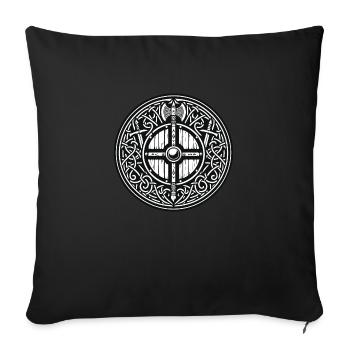 Ancient Viking Symbols Celtic Gaelic Version 3 - Sofa pillowcase 17,3'' x 17,3'' (45 x 45 cm) - black - Front