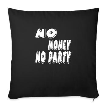 Parti - Housse de coussin décorative 45 x 45 cm - noir - Devant